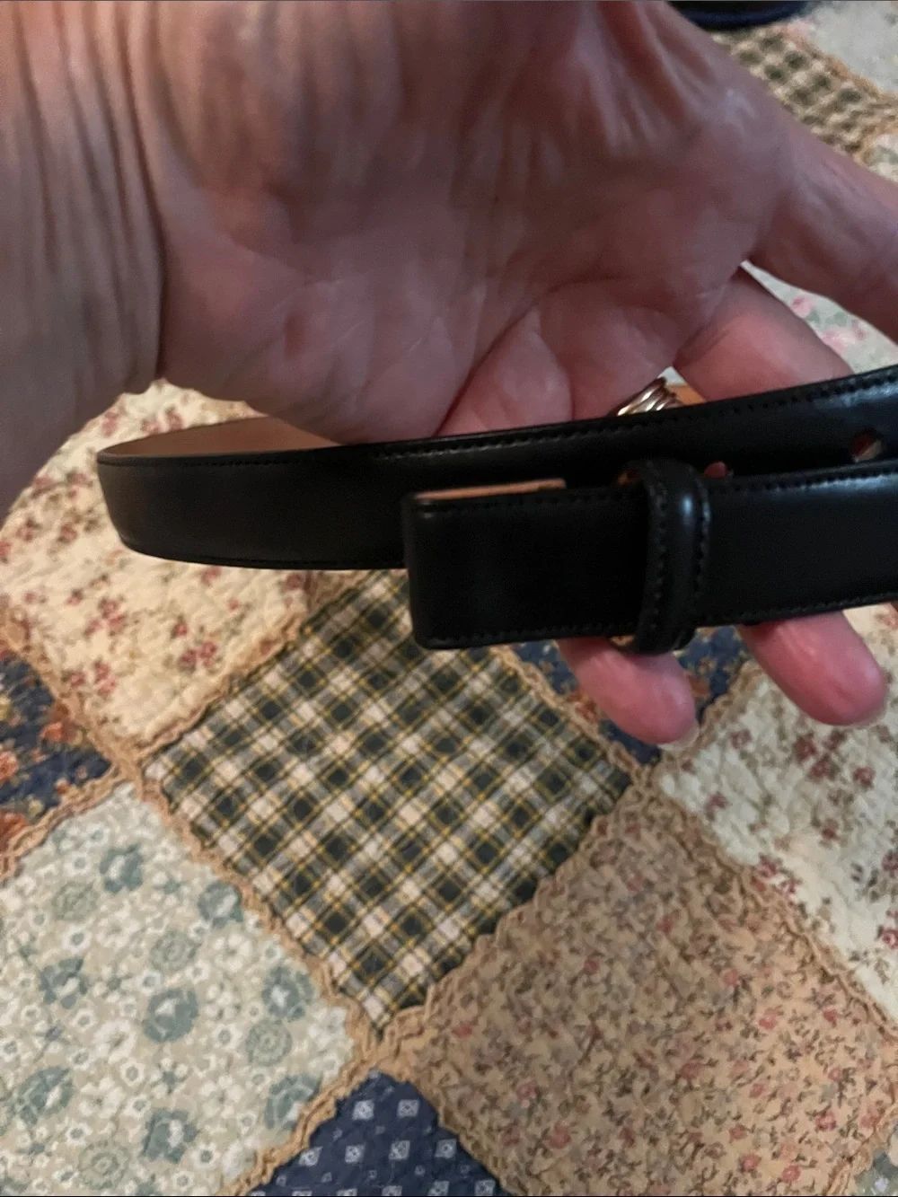 Trafalgar black dress belt